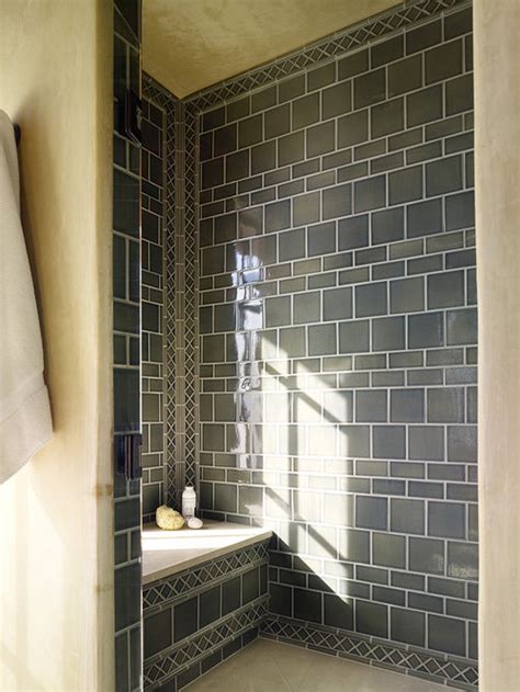 Who else is excited for the upcoming this coastal inspired bathroom features subway tile set in a vertical offset pattern. Shower Tile Pattern Design Ideas & Remodel Pictures | Houzz