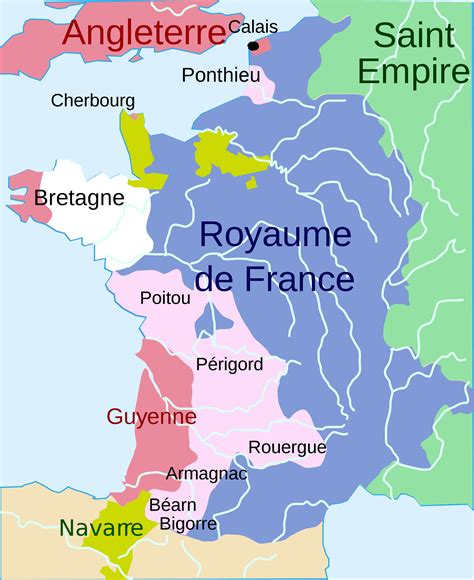 Carte France Guerre De Cent Ans My Blog