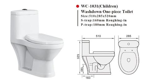 The minimum interior shower size is 30x30 inches or 900 square inches, in which. Wc-1031 One-piece Kid Toilet Small Toilet Water Closet ...