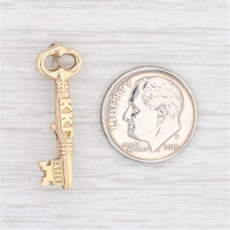 Kappa Kappa Gamma Key Badge 10k Yellow Gold Greek Sorority Pin Etsy