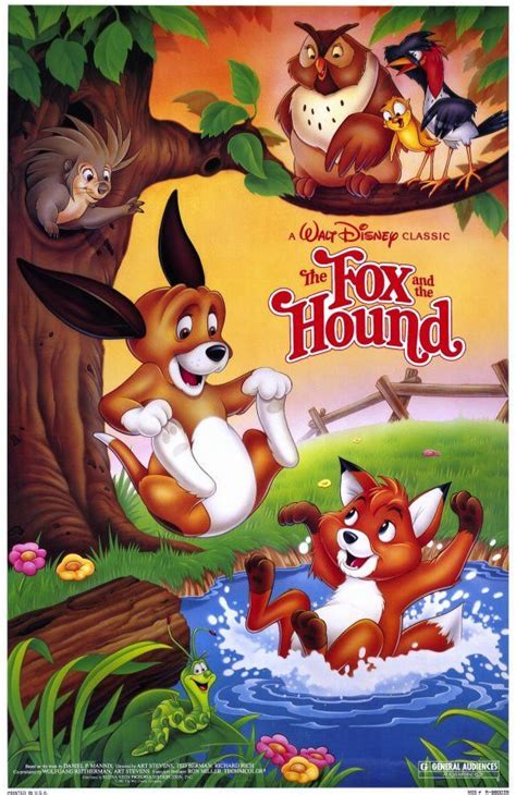 The Fox And The Hound 11x17 Movie Poster 1988 Disney Movies The