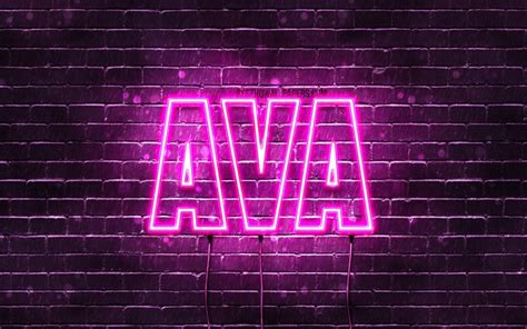 Download Wallpapers Ava 4k Wallpapers With Names Female Names Ava