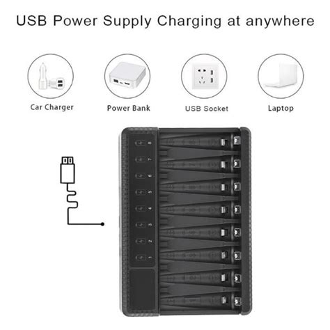 Ej Life Chargeur De Batterie Affichage Intelligent Ej Life Chargeur De