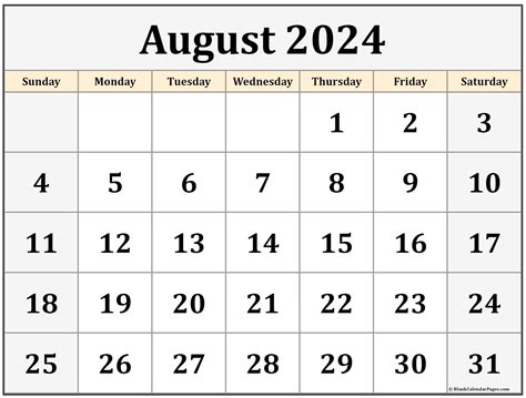 August Calendar 2022 Printable Printable Word Searches