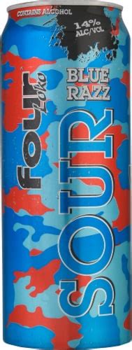 Four Loko Sour Blue Razz Malt Beverage Single Can 24 Fl Oz Smiths