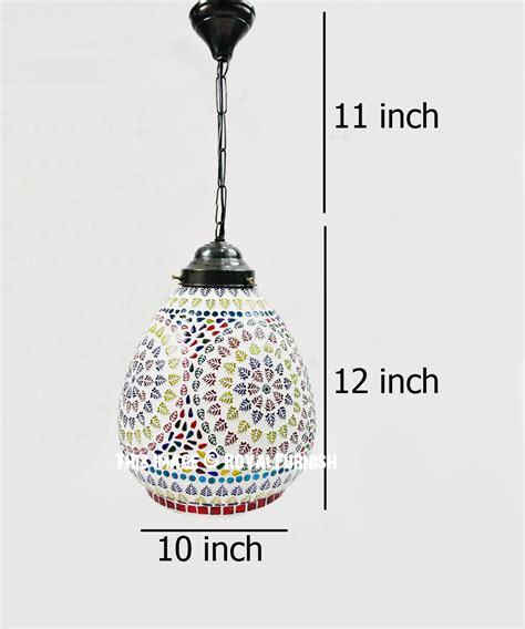 Dom Boho Inspired Turkish Mosaic Pendant Light Fixture Royalfurnish Com