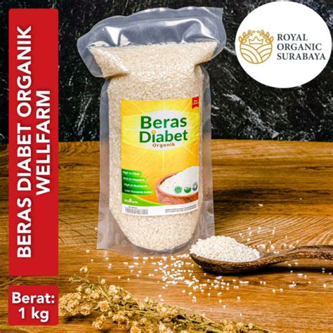 Jual Beras Diabet Organik Wellfarm Vakum 1kg Shopee Indonesia