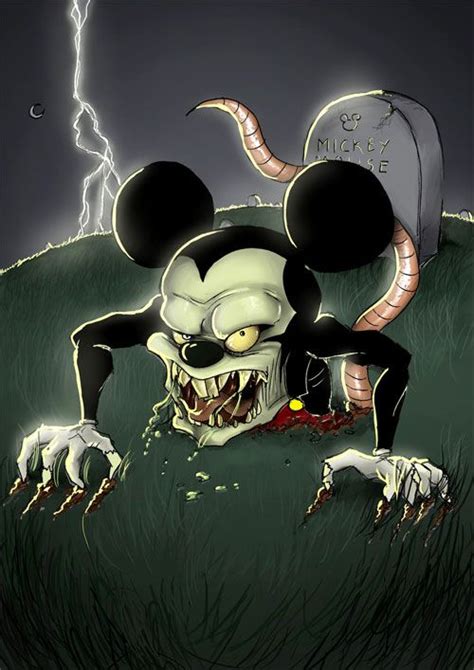 25 Unusual Mickey Mouse Artworks Dark Disney Disney Horror Creepy