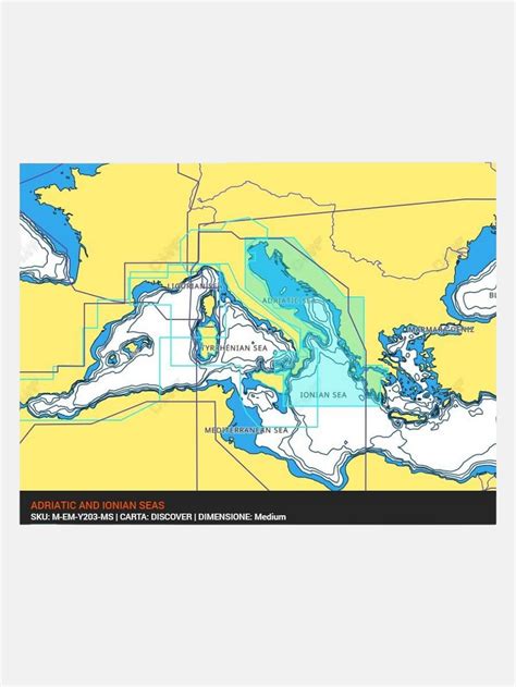 C Map Discover Adriatic And Ionian Seas Ecoscandagli E Gps Nencini