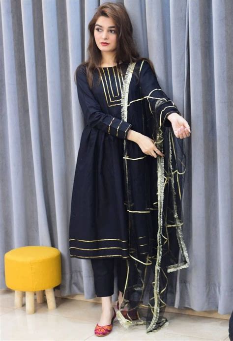 Kainat Faisals New Black Dress Girls Frock Design Stylish Party