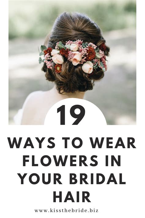 19 Ways To Wear Flowers In Your Bridal Hairstyle ~ Kiss The Bride Magazine Boho Hairstyles