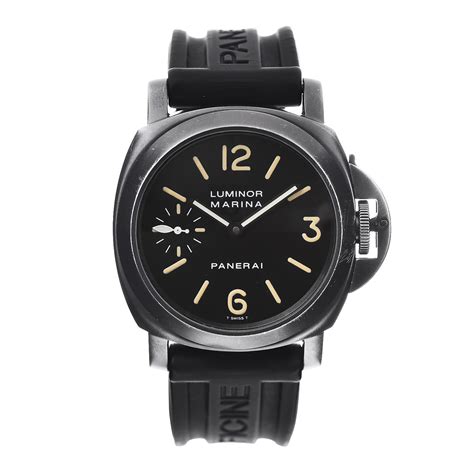 Panerai Stainless Steel Pvd Rubber 44mm Luminor Marina Manual Winding