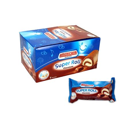 Fattal Online Buy Americana Super Roll Chocolate Vanilla 60g Pack