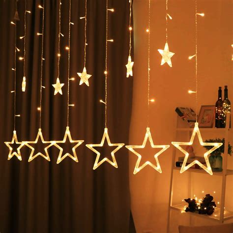 Buy Hemito Star Light For Home Decoration 25m Long 12 Golden Star