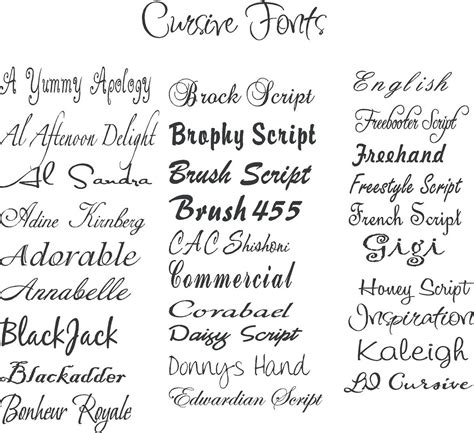7 Best Cursive Handwriting Fonts Images And Handwritten Cursive Fonts