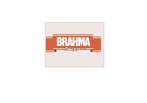 Brahma Logo Arte Para Silk Vetor Arte Vetorizada