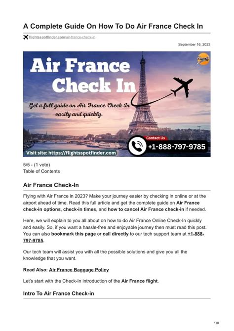 Ppt A Complete Guide On How To Do Air France Check In Powerpoint