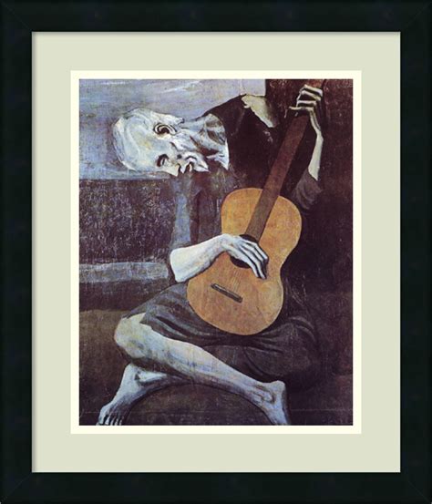 Framed Art Print The Old Guitarist 1903 By Pablo Picasso Outer Size