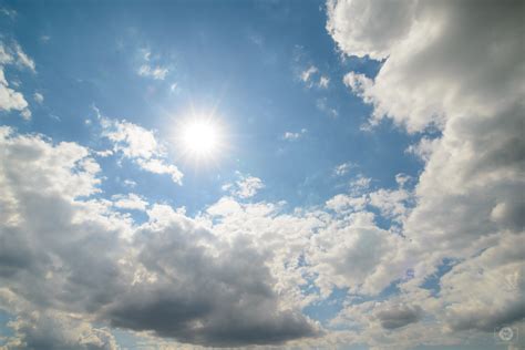 Sky With Clouds And Sun Background High Quality Free Backgrounds
