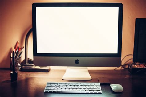 Free Images : desk, screen, apple, technology, workspace, office ...