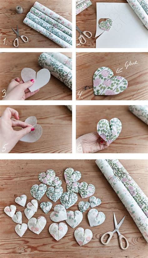 Create This Pretty Paper Heart Wall Hanging In 6 Easy