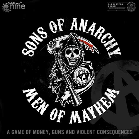 Sons Of Anarchy Men Of Mayhem Board Game Gale Force Nine Da Card World