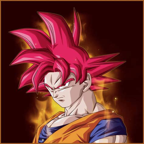 Goku Super Saiyan God By Bardocksonic On Deviantart Dragon Ball Art
