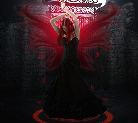 dark fairy angel black girl gothic night red woman hd wallpaper peakpx