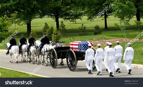 Military Burial Ceremony Arlington National Cemetery Stock Photo Edit