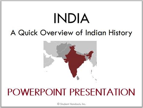 India A Quick Overview Of Indian History Powerpoint History Of