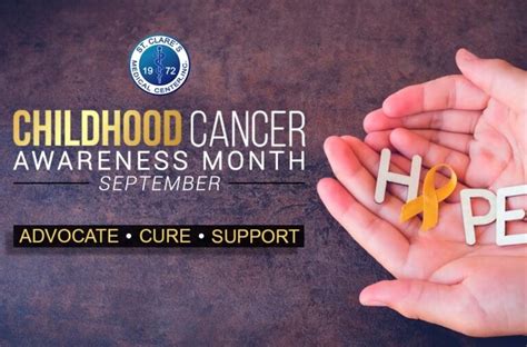 Childhood Cancer Awareness Month St Clares Medical Center Inc