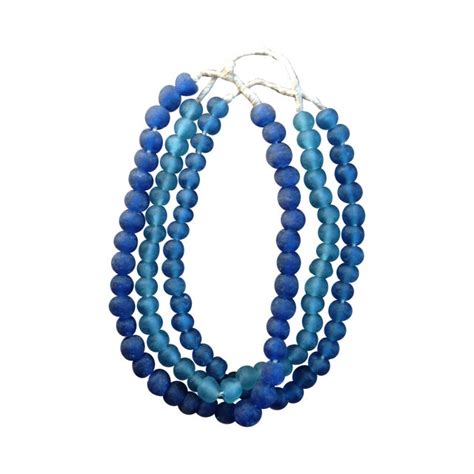 Decorative Large Blue Glass Beads Chairish