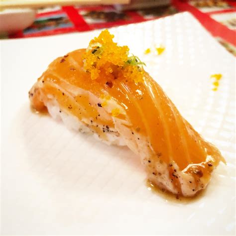 Seared Salmon Hanabi Sushi Northridge Ca Rsushi