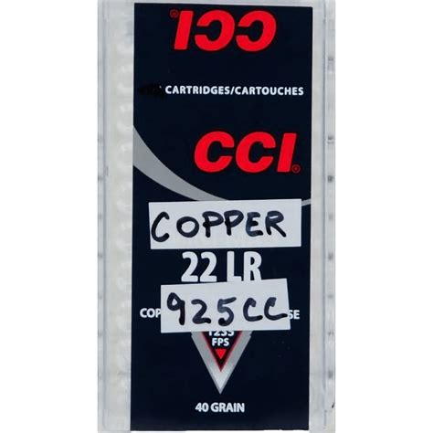 Cci Copper 22 22 Long Rifle Ammunition