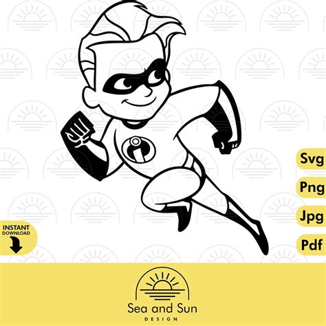 Dash Parr Mr Incredible Svg Clip Art Files The Incredibles Etsy