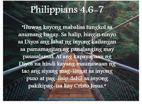 Philippians 46 7 Bible Tagalog Verses Bible Tagalog Verses