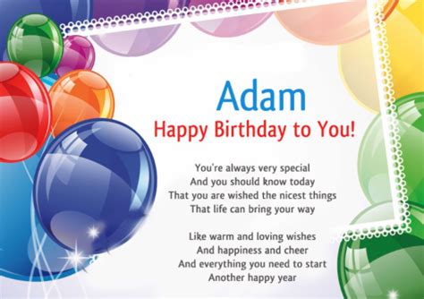 Happy Birthday Adam Happy Birthday Images Birthday Wishes Birthday