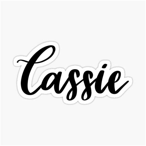 Cassie Sticker By Ellietography Redbubble