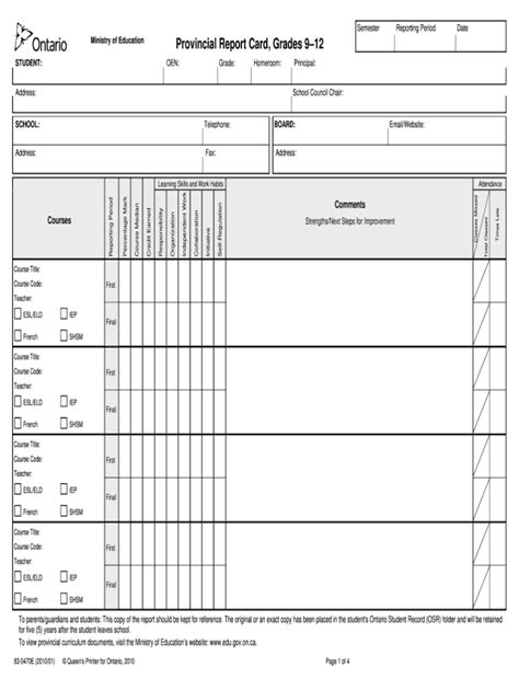 Tdsb Report Card Pdf - Fill Online, Printable, Fillable Within High ...