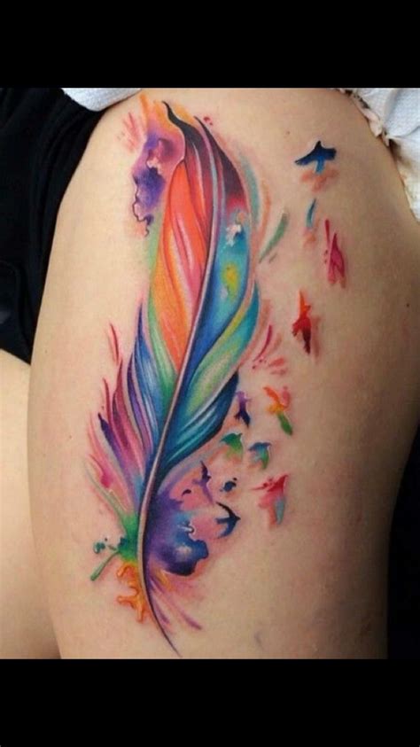 Beautiful Feather Tattoo Trendy Tattoos New Tattoos Body Art Tattoos