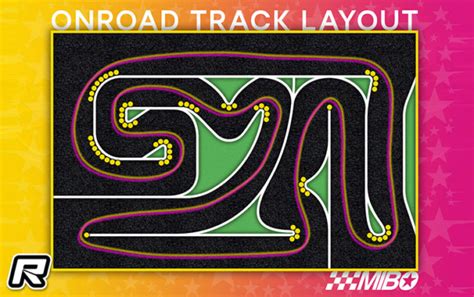 Red Rc Mibo International Race Onroad Track Layout