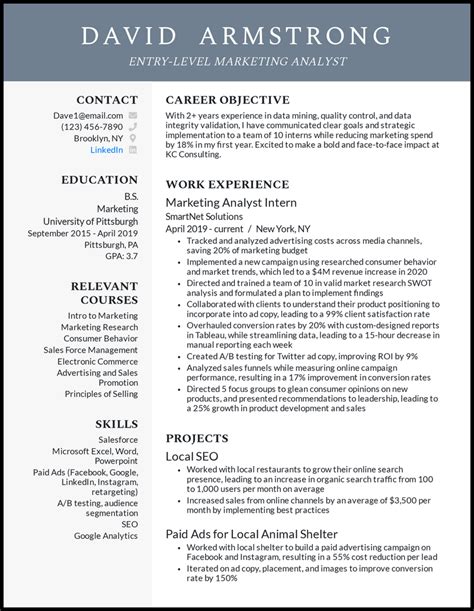 6 Best Marketing Resume Examples For 2021