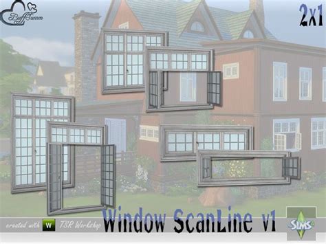 Sims 4 Ccs The Best Windowset Scanline 2x1 V2 By Buffsumm Sims