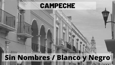 Campeche Sin Nombres En Blanco Y Negro Mapas De México Descarga