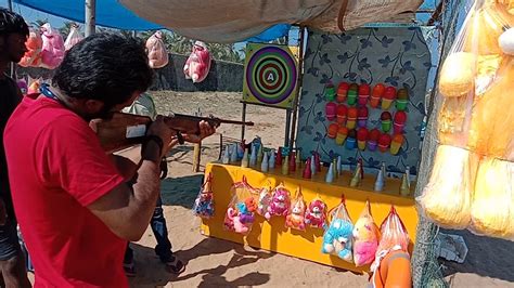 Shaik Malik Playing Balloon Shooting Game At Chennai Beach Youtube