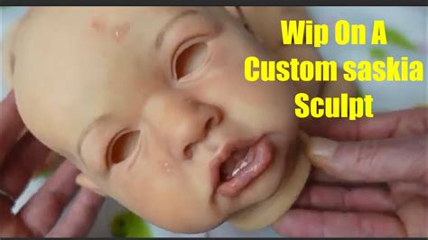 Wip Of A Custom Saskia Reborn Baby Painting Finished On To Her