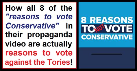 8 reasons to not vote conservative