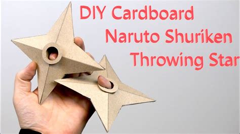 How To Make A Diy Naruto Shuriken Throwing Star Youtube