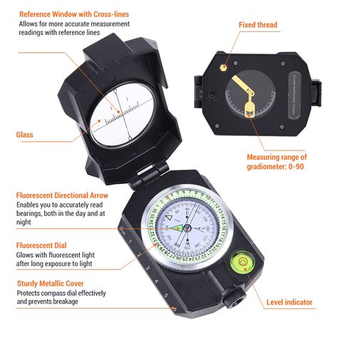 Buy Compass Sportneer Compass Hiking Waterproof Compass Survival With