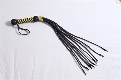 Cat Onine Tail Whip Premium Leather 9 Tails Etsy
